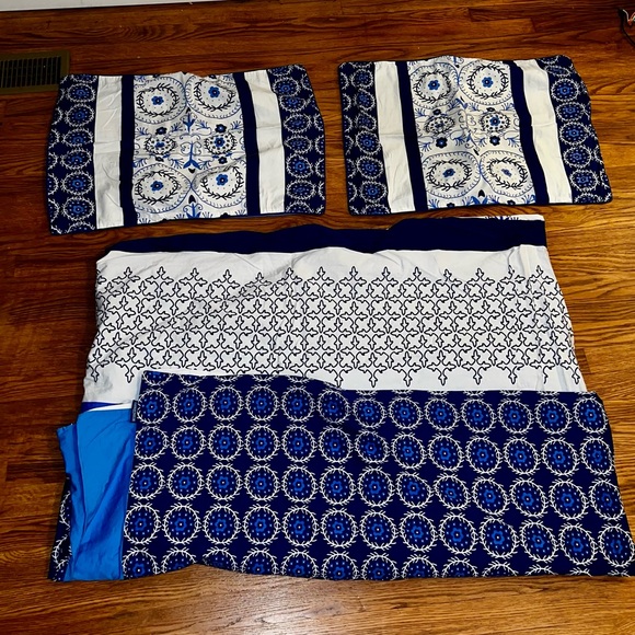 Vintage Lauren Taylor London Duvet Cover Pillow Covers Queen Full - Picture 3 of 16